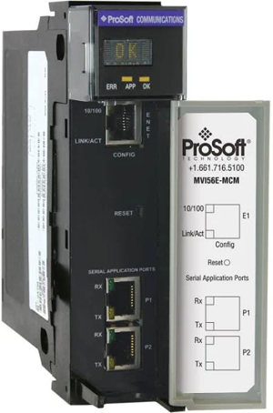وحدة اتصال رئيسية/تابعة محسّنة جديدة أصلية من PROSOFT طراز MVI56E-MCM بتقنية Modbus